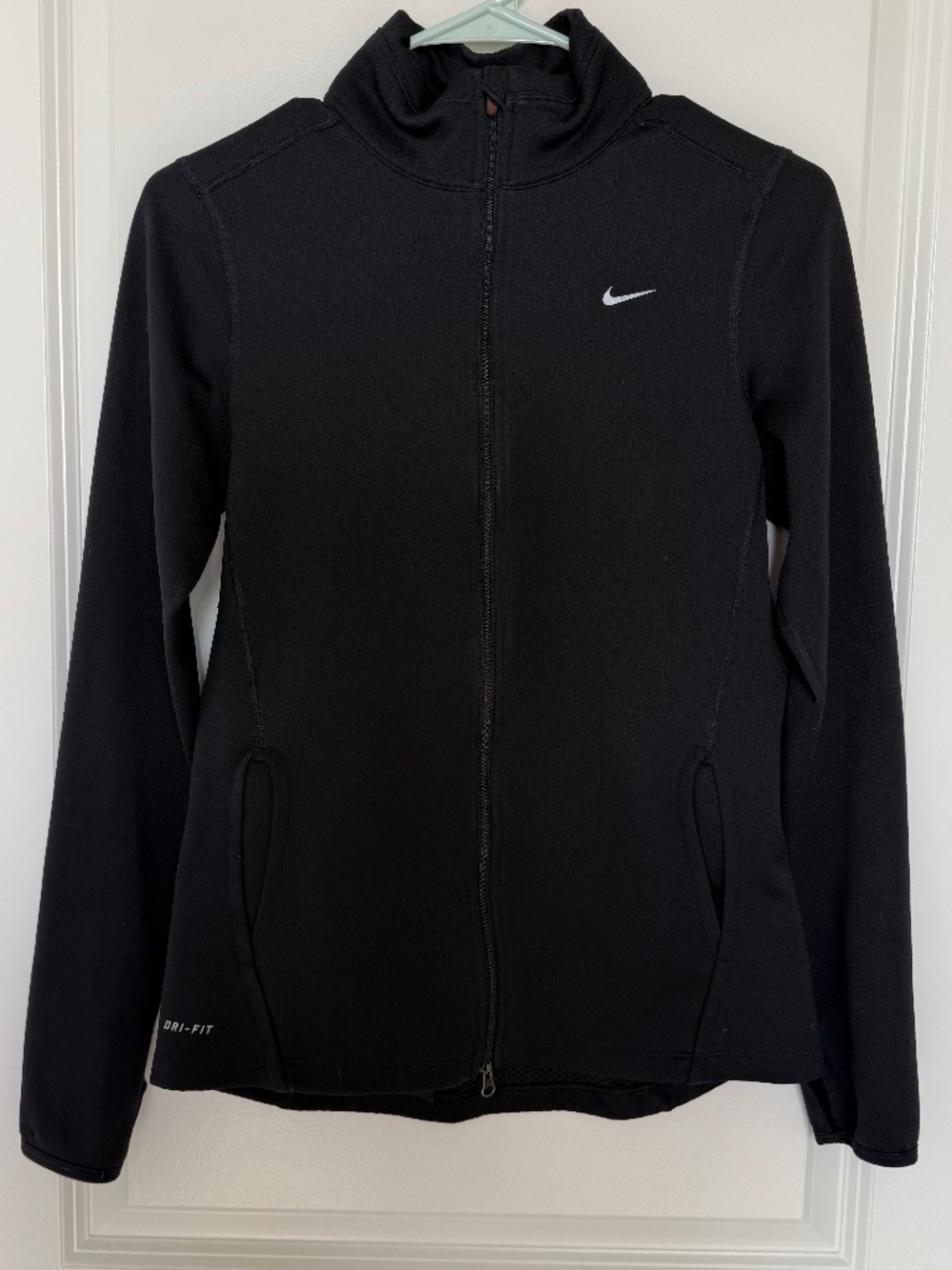 Women's Nike Dri-Fit Light Jacket Athletic Running Black Small
